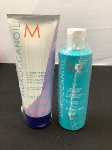 MoroccanOil Hydrating Shampoo & Blonde Perefection Purple Conditioner