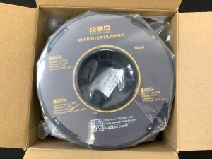 3D Printer Filament, Black