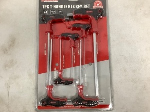 Longchuang 7pc T-Handle Hex Key Set