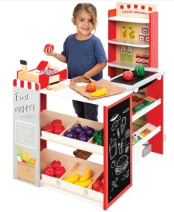 Kids Pretend Play Grocery Store Supermarket Toy Set w/ Accessories