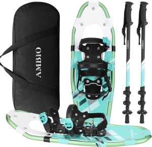 AMBIO Lightweight Snowshoes, 25" (120-200lbs)