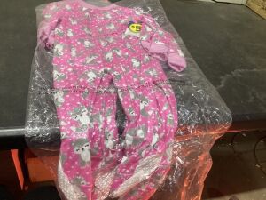 Lot of (3) Pink Fox Footie Pajamas