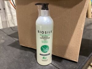 Case of (12) BioSilk Hand Sanitizer with Aloe 25 fl oz