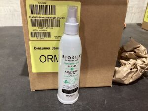 Case of (12) BioSilk Hand Sanitizer Spray with Alcohol & Peroxide 8 fl oz 