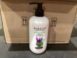 Case of (12) BioSilk Antibacterial Shield Lotion with Aloe, Lavendar & Silk 