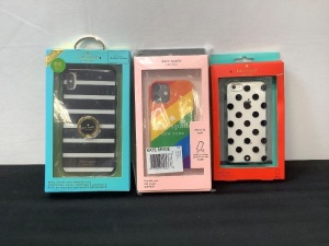 Lot of (3) Kate Spade iPhone Cases - iPhone 5c, 12 Mini & XS Max