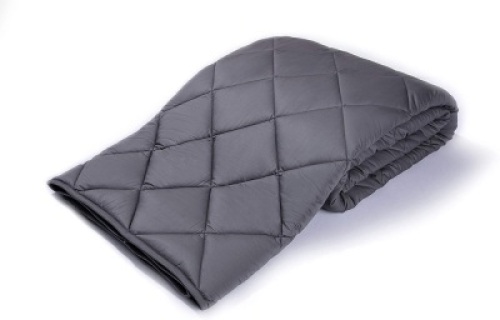 Finslep 17lb Weighted Blanket, King Size 80" x 87", Grey - Appears New&nbsp;