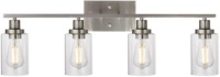 Brushed Nickel 4 Light Modern Sconces Wall Lighting - Appears New&nbsp;