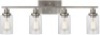Brushed Nickel 4 Light Modern Sconces Wall Lighting - Appears New&nbsp;