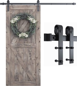 Smartstandard 6.6ft Heavy Duty Sturdy Sliding Barn Door Hardware Kit