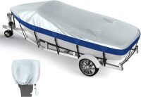 VINPATIO Boat Cover 17-19 ft Heavy Duty 600D Solution-Dyed Polyester 100% Waterproof Marine Grade Trailerable Boat Covers