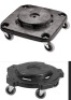 Rubbermaid Commercial 3530 Brute Container Square Dolly & 2640 Round Dolly for Trashcans