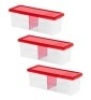 Iris Ribbon Storage Boxes, Set of 3 - Appear New