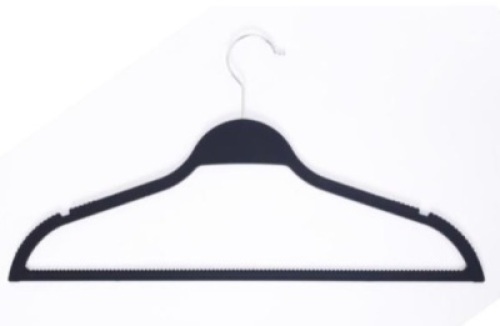 Black Extra Non Slip Rubber Coated Suit Hangers,&nbsp;30 Pack - Appears New&nbsp;