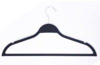 Black Extra Non Slip Rubber Coated Suit Hangers,&nbsp;30 Pack - Appears New&nbsp;