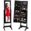 6-Tier Standing Jewelry Mirror Armoire w/ LED Lights&nbsp;