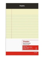 Lot of (4) 12 Pack&nbsp;Staples Junior Size Writing Pads