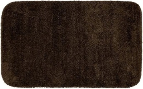 Plush Washable Nylon Bathroom Rug, 30" x 50", Chocolate - Appears New&nbsp;