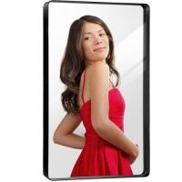 2-Way Rectangle Wall Mirror w/ Rounded Corners, Anti-Blast Film - 24x36in&nbsp;