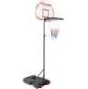 Kids Height-Adjustable Basketball Hoop, Portable Backboard System w/ Wheels&nbsp;