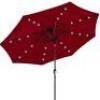 Solar LED Lighted Patio Umbrella w/ Tilt Adjustment, UV-Resistance - 10ft&nbsp;