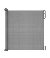 Perma Child Safety Outdoor Retractable Baby Gate 41" Extra Tall, Extends to 71" Wide, Gray