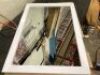 24" x 35" White Framed Mirror - Damaged Corner&nbsp;