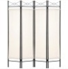 4-Panel Folding Privacy Screen Room Divider Decoration Accent, 6ft