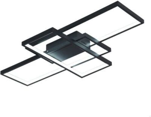 Unitary Brand Modern Metal and Black Acrylic Dimmable Geometric Modeling Design Kitchen LED Flush Mount Ceiling Light Max 42W Painted Finish,&nbsp;41.33x23.62x3.15 inches - Appears New