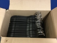 Black Extra Non Slip Rubber Coated Suit Hangers,&nbsp;30 Pack - Appears New&nbsp;