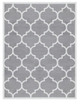 Ottomanson&nbsp;Contemporary Moroccan Trellis Gray 5'&nbsp;x 7'&nbsp;Area Rug - Appears New&nbsp;