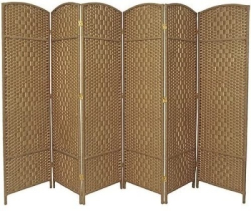 RHF 6' Extra Wide 6 Panel Room Divider - E-Comm Return, Appears New in Damaged Box&nbsp;