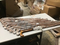 Lot of (10) Harvy Cane Men's Triple Twist Derby Canes - Appear New&nbsp;&nbsp;
