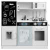 Pretend Play Kitchen Wooden Toy Set for Kids with 11 Accessories