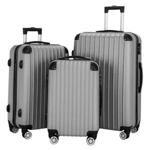 3 Piece ABS Spinner Hardshell Luggage Set