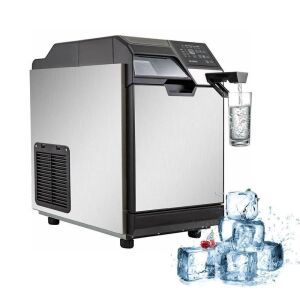 Ice Maker with Cool Water Dispenser and LCD Display Screen