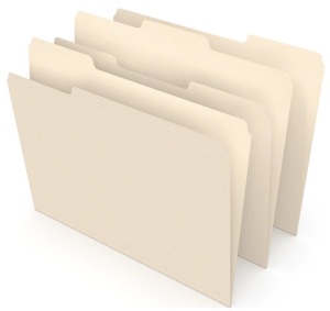 TruRed 3 Tab File Folders, Legal Size, 4 Boxes, 100 per Box