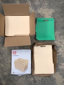 4 Boxes of Assorted File Folders