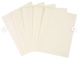 Lot of (4) Reams Staples Pastel Multipurpose Paper, 20 lbs., 8.5" x 11", Cream, 500/Ream