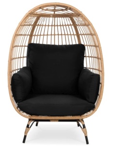 Wicker Egg Chair Oversized Indoor Outdoor Patio Lounger