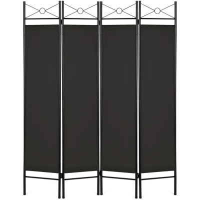 4-Panel Folding Privacy Screen Room Divider Decoration Accent, 6ft