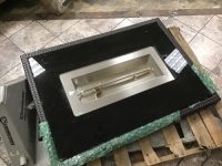 Glass Top Gas Fire Pit - Untested