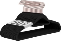ESEOE 50 Pack Velvet Clothes&nbsp;Hangers with Rose Gold&nbsp;Swivel Hook