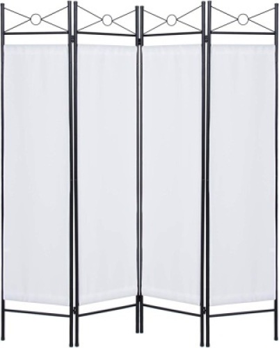 6ft 4-Panel Folding Privacy Screen Room Divider