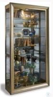 Museum Vermeer Hand Decorated Antique Gold Curio Cabinet