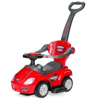 3-in-1 Kids Push Car w/ Handle and Horn