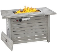 50,000 BTU Steel Propane Gas Fire Pit w/ Auto Ignition - 42in