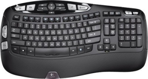Logitech K350 Comfort Wave Wireless Keyboard,&nbsp;Black - Appears New&nbsp;