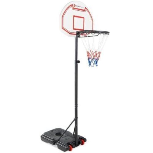 Kids Height-Adjustable Basketball Hoop, Portable Backboard System w/ Wheels&nbsp;
