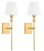 Set of 2 Wall Sconces w/ Remotes, Battery Operated, Not Hardwired